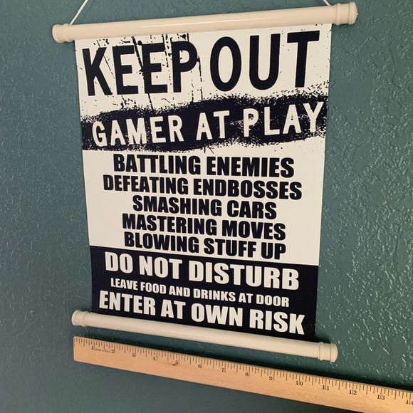 Gamer Scroll Sign for Room - Picture 2 of 3